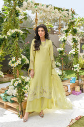 Alishba Kashif - SUNLIT SERENITY - yellow - Silk - 3 Piece